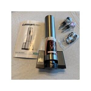 Cuisinart Electric Wine Opener Model CWO-25 with accessories